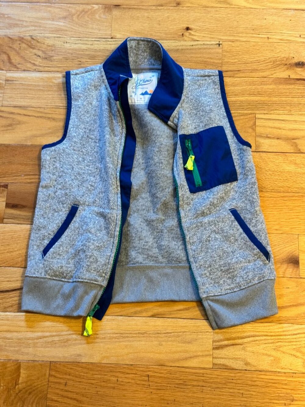 Crewcuts fleece kids vest, size medium